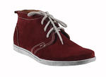 Obuwie męskie - Casual - 348/12 Maroon camoscio w sklepie internetowym Comodoesano.com.pl