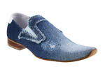 Obuwie męskie - Casual - 360/21 Blue jeans denim w sklepie internetowym Comodoesano.com.pl