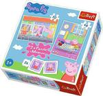 Trefl puzzle 2w1 + memos Świnka Peppa 90600 w sklepie internetowym Regdos.com.pl