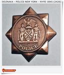 Odznaka POLICE New York NYPD wzór 1845 (2426) w sklepie internetowym Artdeco.sklep.pl