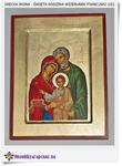 Ikona bizantyjska Święta Rodzina - Wizerunek Francuski (1S) w sklepie internetowym Artdeco.sklep.pl