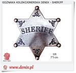 Odznaka Szeryf - Sheriff w sklepie internetowym Artdeco.sklep.pl