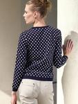 Sweter Sweter W kropki Navy Blue w sklepie internetowym PROWOKANTKA.PL