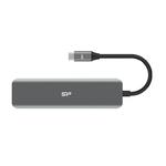 Stacja dokująca Silicon Power Boost SU20 7 w 1 USB/USB-C/HDMI/SD/MicroSD Szary w sklepie internetowym Kemot-komputery.pl