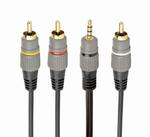 KABEL AUDIO 3.5MM 4PIN TO 3RCA AV 1.5M CCAP-4P3R-1.5M GEMBIRD w sklepie internetowym Kemot-komputery.pl