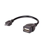 Kabel USB 2.0 Akyga AK-AD-09 USB A(F) - micro USB B(M) 0,15m OTG czarny w sklepie internetowym Kemot-komputery.pl