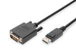 Kabel adapter DIGITUS DisplayPort z zatrzaskiem 1080p 60Hz FHD Typ DP/DVI-D (24+1) M/M 2m w sklepie internetowym Kemot-komputery.pl