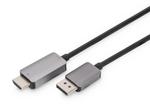 Kabel adapter DIGITUS PREMIUM DisplayPort - HDMI 8K 60Hz DP/HDMI M/M 1,8m w sklepie internetowym Kemot-komputery.pl