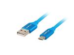 Kabel USB 2.0 Lanberg Premium micro BM-AM 1,8m QC 3.0 niebieski w sklepie internetowym Kemot-komputery.pl