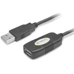 Kabel/Przedłużacz Techly USB 2.0 A-A M/F aktywny 10m czarny w sklepie internetowym Kemot-komputery.pl