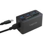 Hub USB LogiLink CR0042 USB3.0 z czytnikiem kart pamięci w sklepie internetowym Kemot-komputery.pl