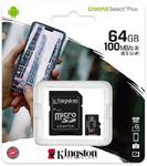 Karta pamięci Kingston Canvas Select Plus 64GB 100MB microSDXC CL10 UHS-I Card + SD Adapter w sklepie internetowym Kemot-komputery.pl