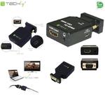 Adapter Techly IDATA VGA-HDMINI VGA+Audio Jack 3,5mm na HDMI 1080p w sklepie internetowym Kemot-komputery.pl