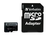Karta pamięci Micro SDXC Verbatim 64GB Class 10 UHS-1 + adapter SD w sklepie internetowym Kemot-komputery.pl