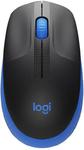 Mysz bezprzewodowa Logitech M190 Wireless Mouse niebieski w sklepie internetowym Kemot-komputery.pl