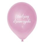 Balony Urodziny Dziewczynki 12" 6szt. w sklepie internetowym Kraszek
