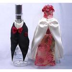 Ubranka na butelkę weselną w sklepie internetowym Kraszek