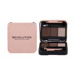 Makeup Revolution London Brow Sculpt Kit zestawy i palety do brwi 2,2 g dla kobiet Medium Brown w sklepie internetowym ELNINO PARFUM