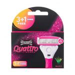 Wilkinson Sword Quattro For Women wkład do maszynki Ostrze zapasowe 4 szt. dla kobiet w sklepie internetowym ELNINO PARFUM