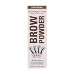 Makeup Revolution London Brow Powder Stamp & Stencil puder do brwi 0,65 g dla kobiet Dark Brown w sklepie internetowym ELNINO PARFUM