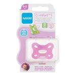 MAM Comfort 1 Silicone Pacifier 0-2m Pink smoczek 1 szt dla dzieci w sklepie internetowym ELNINO PARFUM