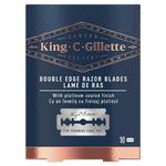 Gillette King C. Double Edge Safety Razor Blades wkład do maszynki wymienne żyletki 10 szt. dla mężczyzn w sklepie internetowym ELNINO PARFUM