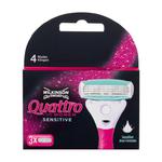 Wilkinson Sword Quattro For Women Sensitive wkład do maszynki wymienne ostrza 3 sztuki dla kobiet w sklepie internetowym ELNINO PARFUM