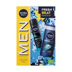 Nivea Men Fresh Beat zestaw Uszkodzone pudełko żel pod prysznic Men Fresh Kick 250 ml + antyperspirant Men Deep Beat 150 ml dla mężczyzn w sklepie internetowym ELNINO PARFUM