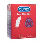 Durex Feel Thin Mix prezerwatywy prezerwatywa Feel Thin Ultra 20 szt. + prezerwatywa Feel Thin Extra Lubricated 20 szt. dla mężczyzn w sklepie internetowym ELNINO PARFUM