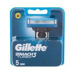 Gillette Mach3 Turbo wkład do maszynki wymienne ostrza 5 sztuk dla mężczyzn w sklepie internetowym ELNINO PARFUM
