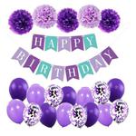 Dekoracja balonowa urodzinowa - fioletowa w sklepie internetowym Selero.pl