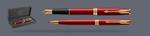 Zestaw Pióro wieczne + Długopis Parker Sonnet Core Czerwony Satynowy Lakier GT | Stalówka F - 1931473_1931476 w sklepie internetowym ParkerShop.pl
