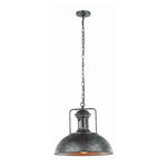 Italux lampa wisząca Nadia MDM-2647/1 GR+BK loftowa 41cm w sklepie internetowym Elektryczny.com