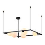 Italux lampa wisząca Gareth MDM-3975/5 BK czarna designerska 60cm w sklepie internetowym Elektryczny.com