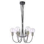 Italux Gianni MD16096-6B lampa wisząca nowoczesna klosze szkło przeźroczyste E14 6x40W 61cm IP20 w sklepie internetowym Elektryczny.com