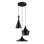 Italux lampa wisząca Pedro MDM2436/3B czarna potrójna 49cm w sklepie internetowym Elektryczny.com