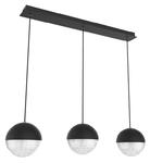 Apeti FURNI A0031-330 lampa wisząca czarna potrójna na listwie LED 3x5W 4000K 70x15cm w sklepie internetowym Elektryczny.com