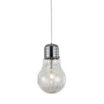 Zuma Line RLD93024-1A BULB lampa wisząca chrom 1xE27 60W 28cm w sklepie internetowym Elektryczny.com