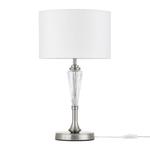 Maytoni Alicante MOD014TL-01N lampa stołowa metalowa rama nikiel elementy szklane abażur tkanina 1xE14 40W 26,5 cm w sklepie internetowym Elektryczny.com