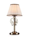 Maytoni Vintage ARM420-22-R lampa stołowa metalowa rama brąz plisowany abażur tkanina 1XE14 40W 22cm w sklepie internetowym Elektryczny.com