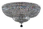 Maytoni Basfor DIA100-CL-16-N plafon lampa sufitowa metalowa nikiel antyczny oprawka kryształki romb 16xE14 60W 60,5 cm w sklepie internetowym Elektryczny.com