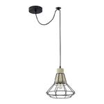 Maytoni Gosford T452-PL-01-GR lampa wisząca klosz betonowy metalowy dekor czarny regulowana wysokość klosz szary 1xE27 60W 23 cm w sklepie internetowym Elektryczny.com