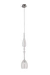 Maxlight Murano C P0247 lampa wisząca metal długi fantazyjny przezroczysty szklany klosz 1x3W LED 3000K 11cm w sklepie internetowym Elektryczny.com