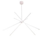 Maxlight Spider P0270 lampa wisząca metalowa kostka biała cztery skośnie asymetrycznie stalowe profile nowoczesna 1x33W LED 3000K 114cm w sklepie internetowym Elektryczny.com