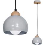 Milagro DAMA GRAY MLP6340 lampa wisząca regulacja wysokości metalowe klosze szary 1xE27 15cm w sklepie internetowym Elektryczny.com