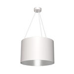 Milagro ROBIN MLP4481 lampa wisząca biała metal i kompozyt klosz geometryczny w kształcie walca 1xE27 50cm w sklepie internetowym Elektryczny.com