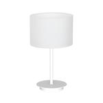 Milagro BARI WHITE MLP4681 lampa stołowa metalowa abażur tkanina biała 1xE27 37cm w sklepie internetowym Elektryczny.com
