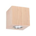 Spot Light 2576160 Wooddream Square plafon lampa sufitowa kwadrat 1xLED GU10 5W Brzoza 10cm w sklepie internetowym Elektryczny.com