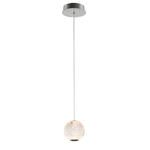 Italux Rosario PND-12220121-1A-CR lampa wisząca stal chrom klosz przezroczysty akrylowy LED 4.2W 3200K IP20 12cm w sklepie internetowym Elektryczny.com