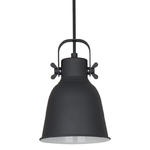Italux Lavare MD-HN82608-1-BK+WH lampa wisząca skandynawska stal czarno biała E27 1x40W 16cm IP20 w sklepie internetowym Elektryczny.com